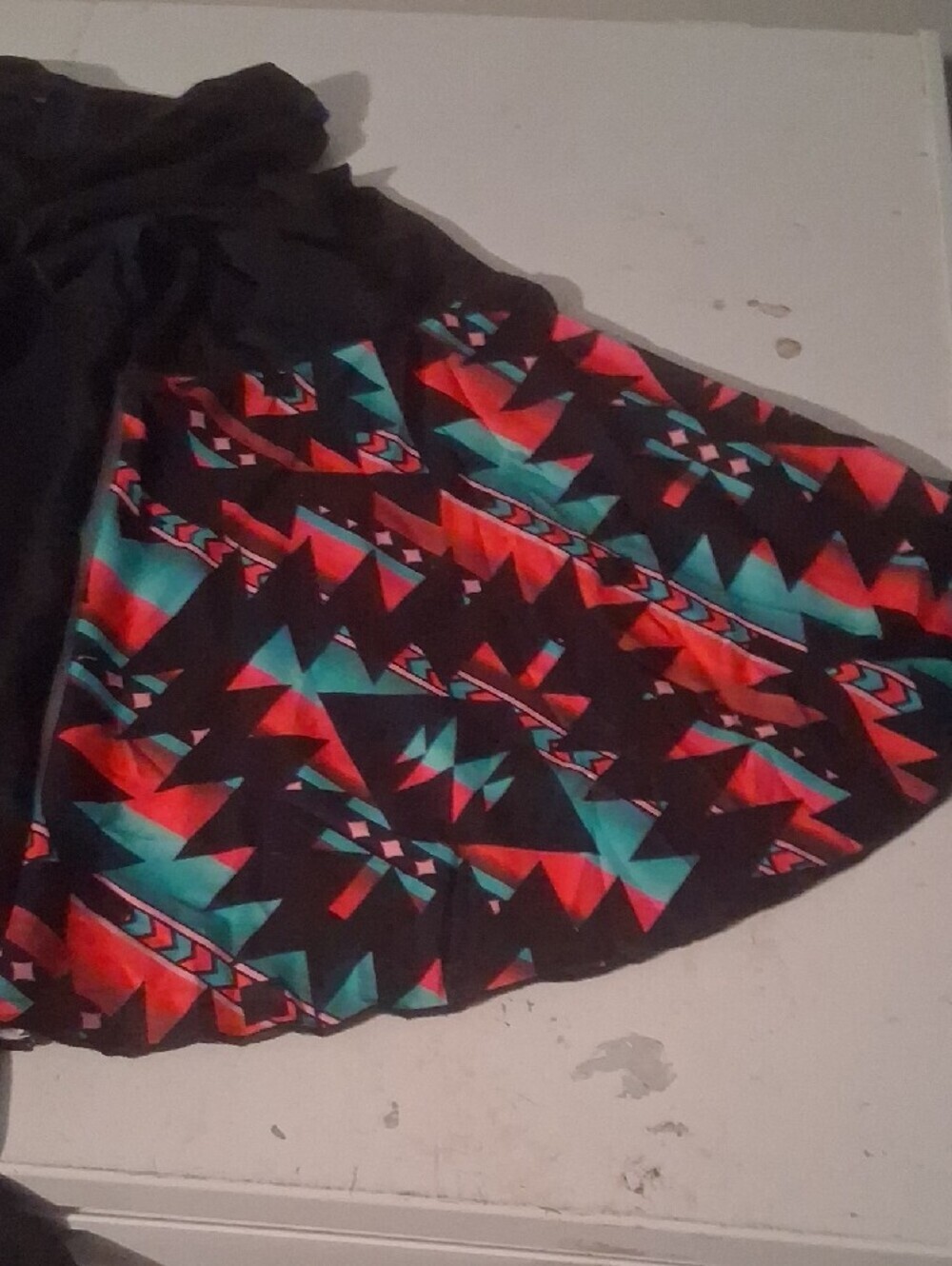 Southern Stitch Aztec Medallion Long Sleeve Top 3XL NWT Black Turquoise - Picture 8 of 11
